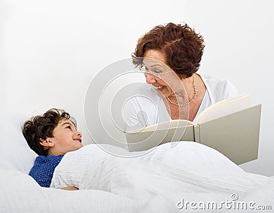 Grandmother bed time story