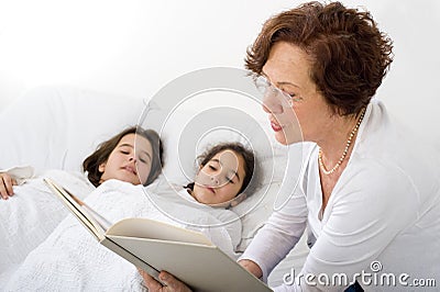 Grandmother bed time story