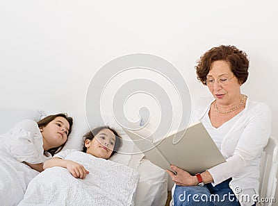 Grandmother bed time story