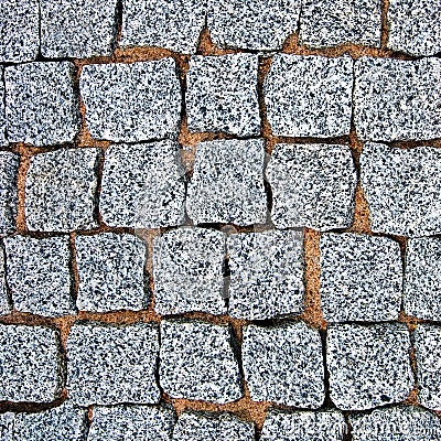 Granite Cobblestone Pavement Texture Background