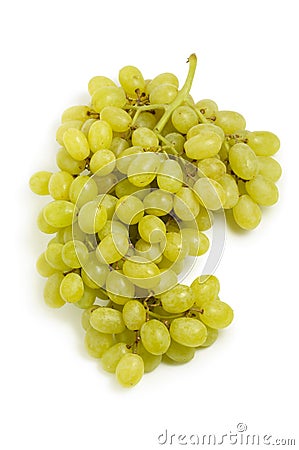 Close-up Of A Bunch Of Grapes (path Isolated)