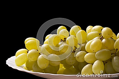 Close-up Of A Bunch Of Grapes (path Isolated)