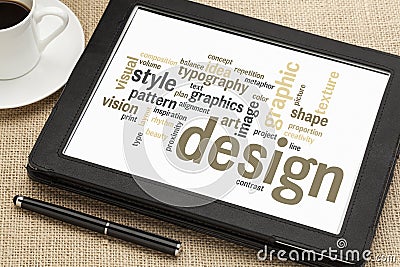 Graphic design word cloud