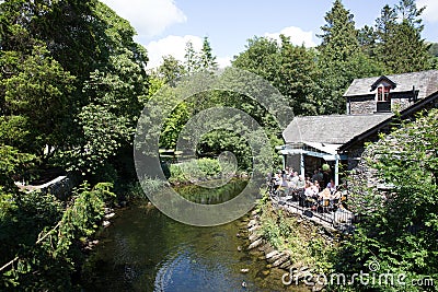 Grasmere village Cumbria uk popular tourist destination English Lake District National Park