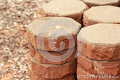 Gray brick for construction background texture
