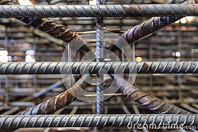 Gray metal steel rod for construction , bangkok in Thailand