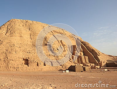 The Great Temple of Ramesses II. Abu Simbel, Egypt.