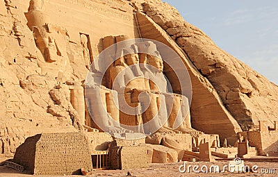 The Great Temple of Ramesses II. Abu Simbel, Egypt.