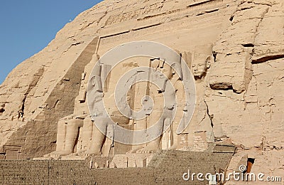 The Great Temple of Ramesses II. Abu Simbel, Egypt.