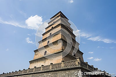 Great Wild Goose Pagoda in Xi an, Shaanxi, China