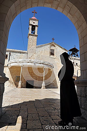 A Greek orthodox priest in Nazareth