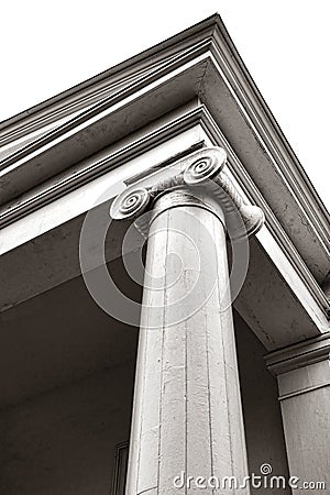 Greek Revival Style Ionic Column and Capital