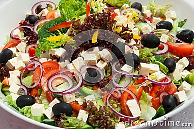 Greek salad bowl