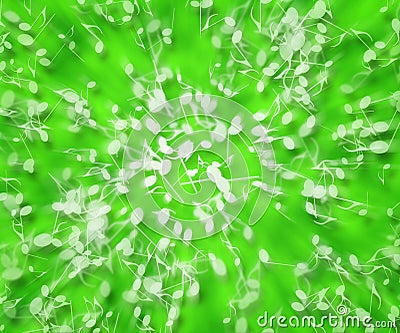 Green Abstract Music Burst Background
