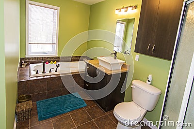 Green bathroom