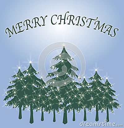 Green Christmas Tree Card 2