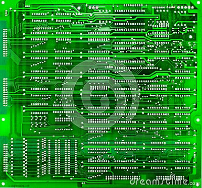 Green circuit board of computer