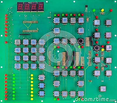 Green circuit board of computer
