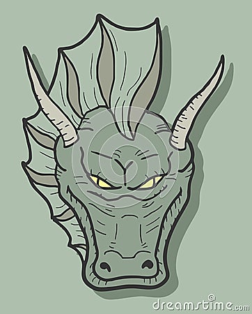 Green face dragon