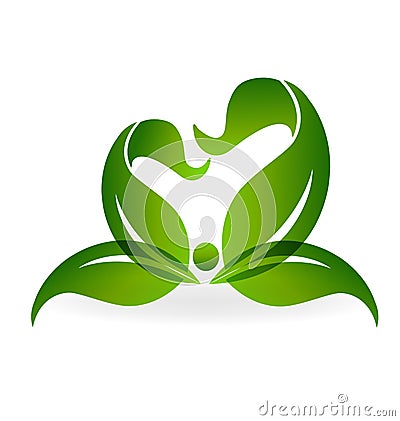 Green Healthy Life Logo Stock Vector - Image: 64740592