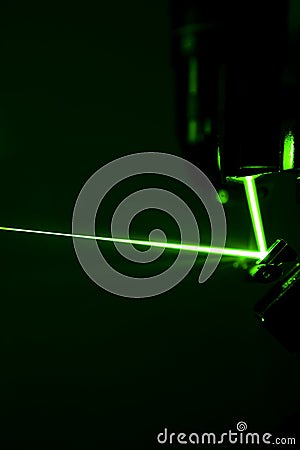 Green laser beam