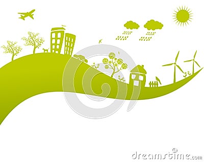 Green life earth concept