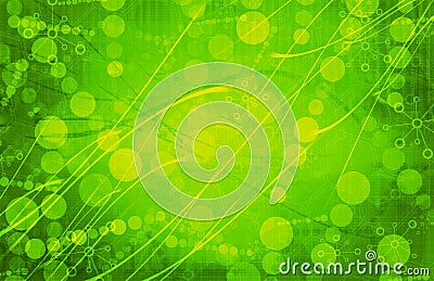 Green Medical Science Futuristic Technology Abstract Background