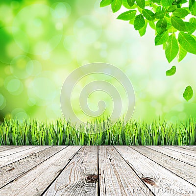 Green natural abstract background