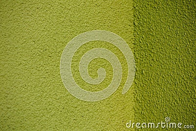 Green plaster wall with corner texture back