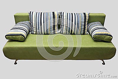 Green sofa