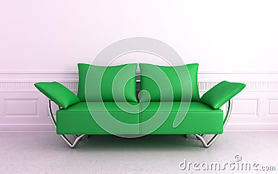 Green sofa