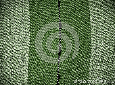 Green striped retro material background or texture