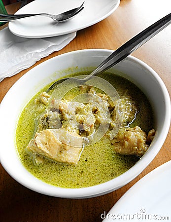 Green thai curry - southeast asian street food