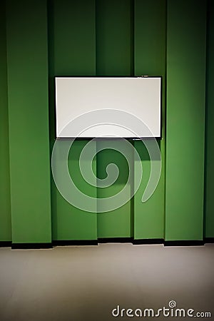 Green TV wall
