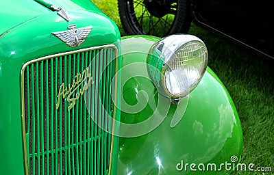 Green vintage car