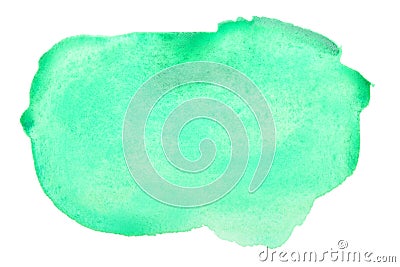 Green watercolor brush strokes