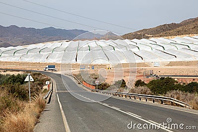 Greenhouse plantations in southern Spain