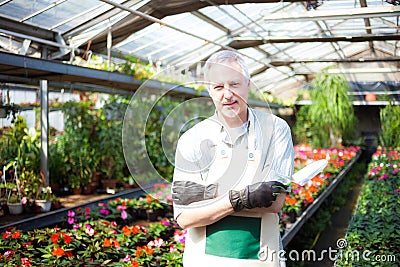 Greenhouse worker