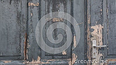 Grey weathered paint door