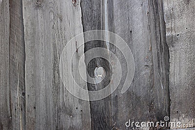 Grey wooden fence, close-up