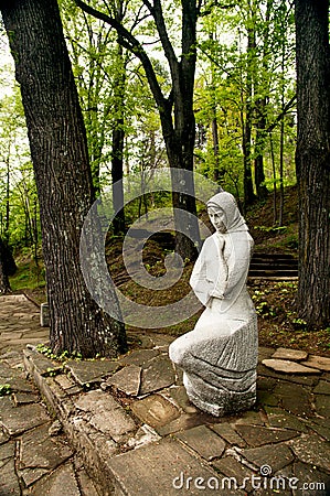 Grieving woman killed Russian soldiers in the Russian-Turkish war in the battles for Bulgaria Shipka