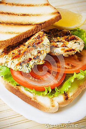 Grilled chicken sandwich