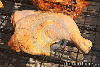 Grilled chicken thigh