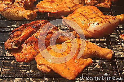 Grilled chicken thigh