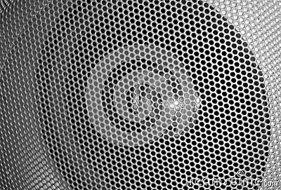 Grilled speaker detail