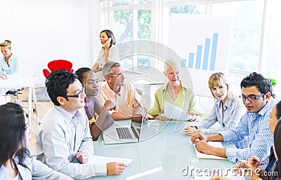 Group of Business People Having a Meeting