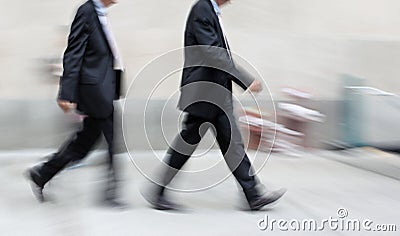 Group of business people in the street