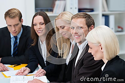 Group of businesspeople in a meeting