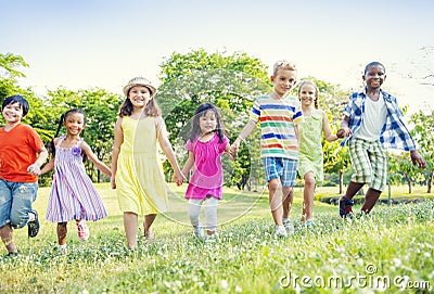 Group of Children in Park