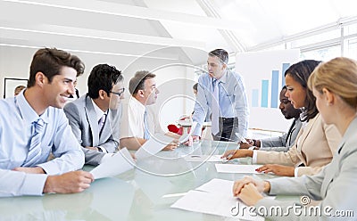 Group of Corporate People Having a Business Meeting